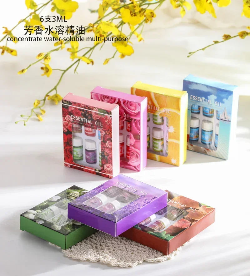 6pcs/set Essential Oils Gift Box Aroma Diffuser Air Humidifier Wate...