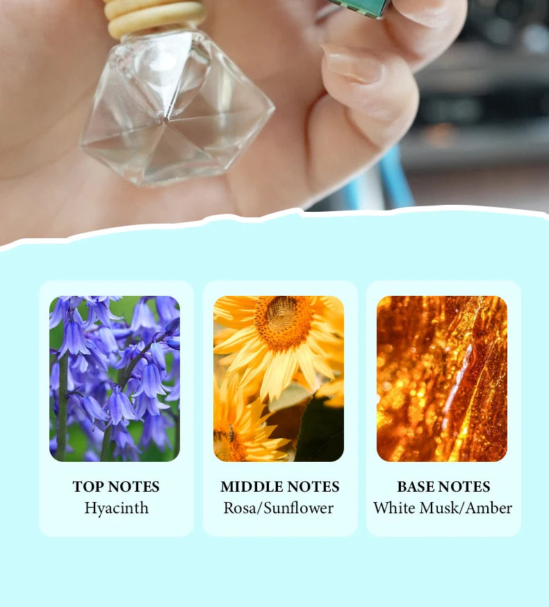 Fragrant woody car air freshener - a long-lasting fragrance suitable for car interiors, suitable for home and car use