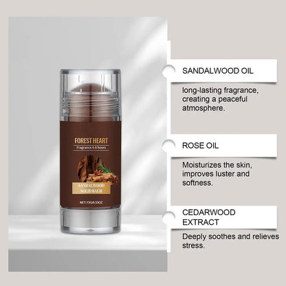 15g Sandalwood Perfume Solid Balm Woody Light Perfume Long Lasting ...