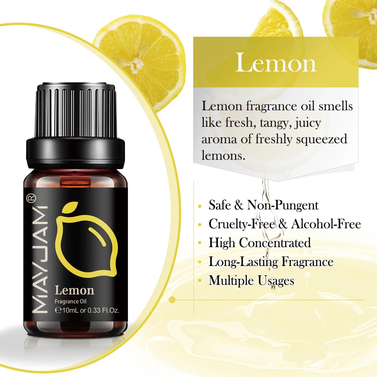 Fruit Fragrance Oil – MAYJAM 10ml Multi-Flavor Scented Oil