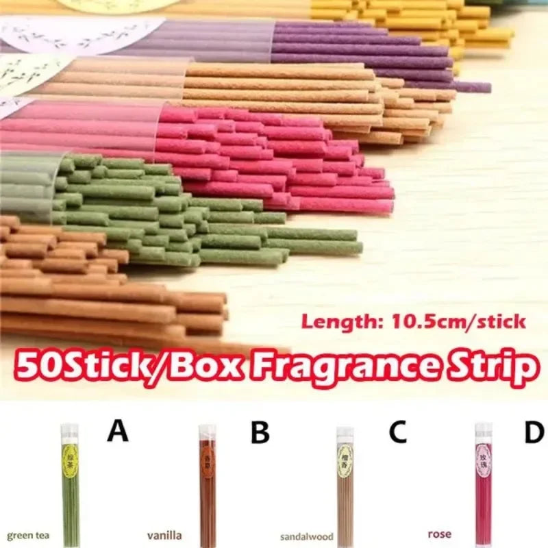 50 Sticks/Box Incense Home Spices Sandalwood Clean Air Aromatherapy... - 100ml