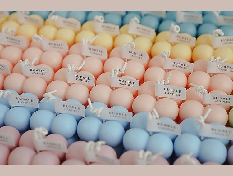 1Pc Lovely Color Cube Bubble Scented Candle Bedroom Living Room Fra... - 100ml