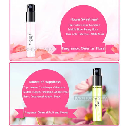 Floral Scent Perfume Gift Box 3ml FivePiece Set Lasting Fragrance Floral Scent Pheromone Eau De Parfum Floral Fragrance