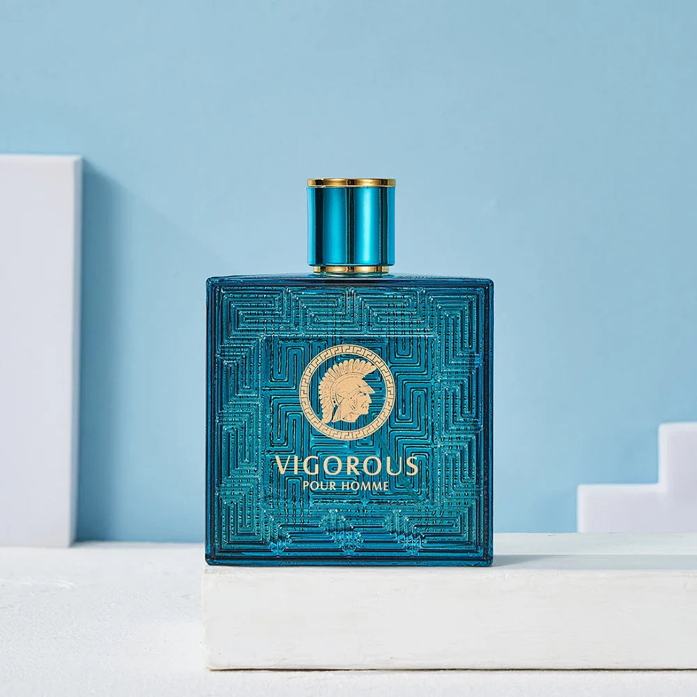 Eros EDP, Fougère Notes Men's Colognes Vanilla, Green Leaves, Fresh & Spicy Fragrance Spray for Man