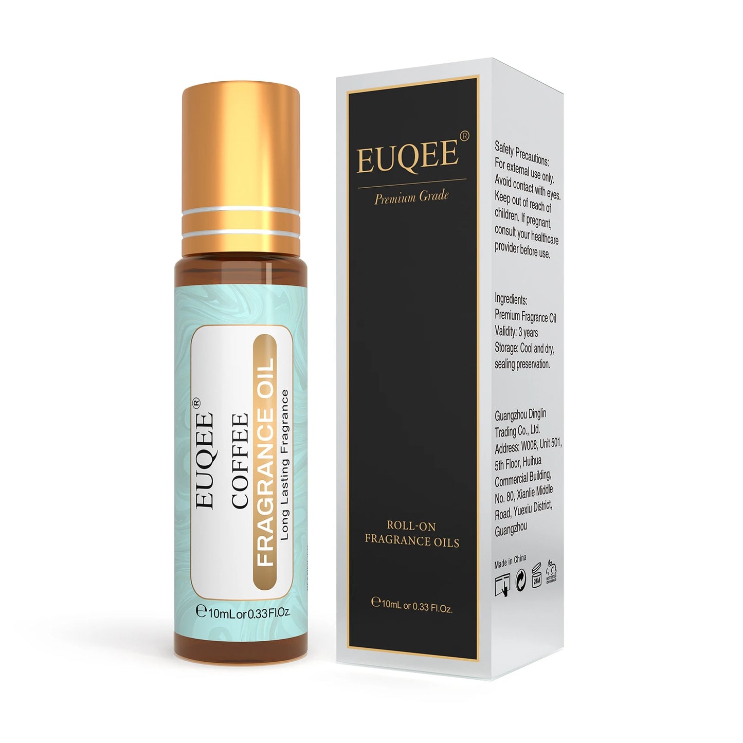 EUQEE 10ml Premium Men's Fragrance Oil For Car Diffuser Aromatherapy Vanilla Musk Leather Amber Romance Aroma Essential Oils
