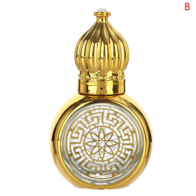 10ml Mini Essential Oil Roller Bottle Gold Crown Shape Perfume Bott...