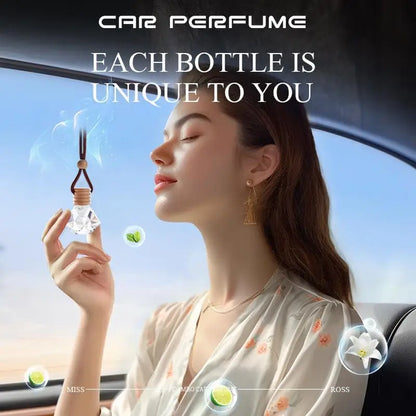 Hanging Car Interior Aromatherapy, Car Air Freshener, Long Lasting Fragrance For Car & Home Lemon / Peach Flower / Coconut /Oud