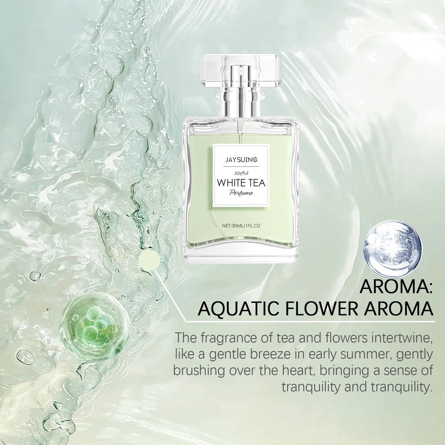 White Tea Eau de Parfum – Fresh & Elegant (30 ml)