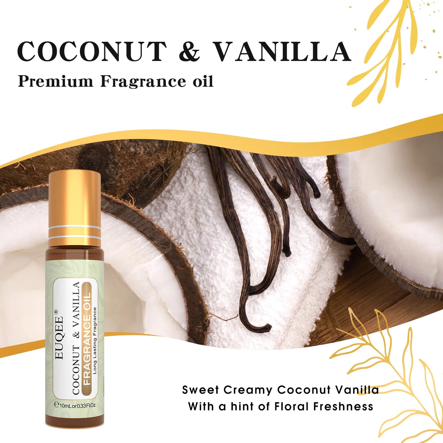 EUQEE 10ml Women's Roller Fragrance Oil