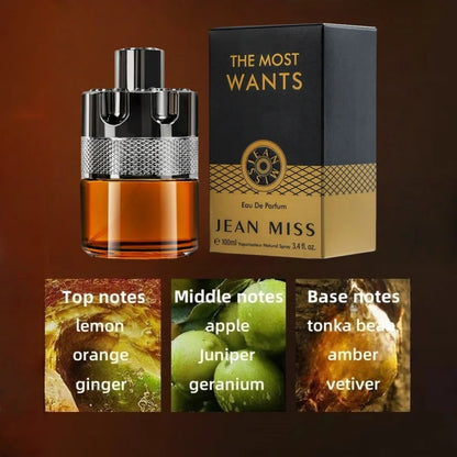 100ml Men Charming Perfume High Quality Cologne Parfum Strong Pheromones Attract Women Lasting Sexy Scent Body Spray Fragrance