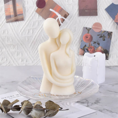 3D Embracing Men Women Scented Candle Simple Couple Lover Body Soy ... - 100ml