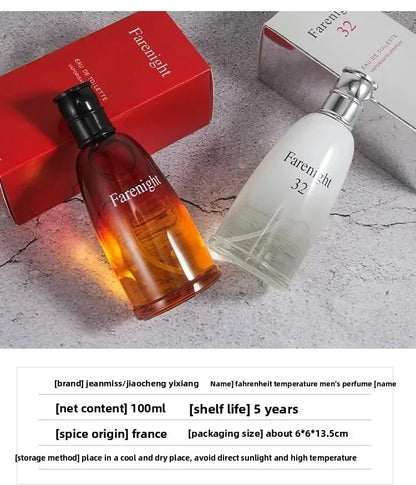 Men's Fahrenheit Temperature Perfume Xiaocheng Yixiang Ice Point Wholesale Durable Cologne Fragrance