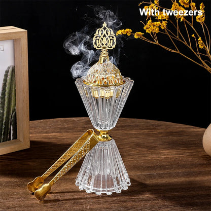 1pc Glass Incense Burner Set Desktop Ornament Portable Creative Hom... - 100ml