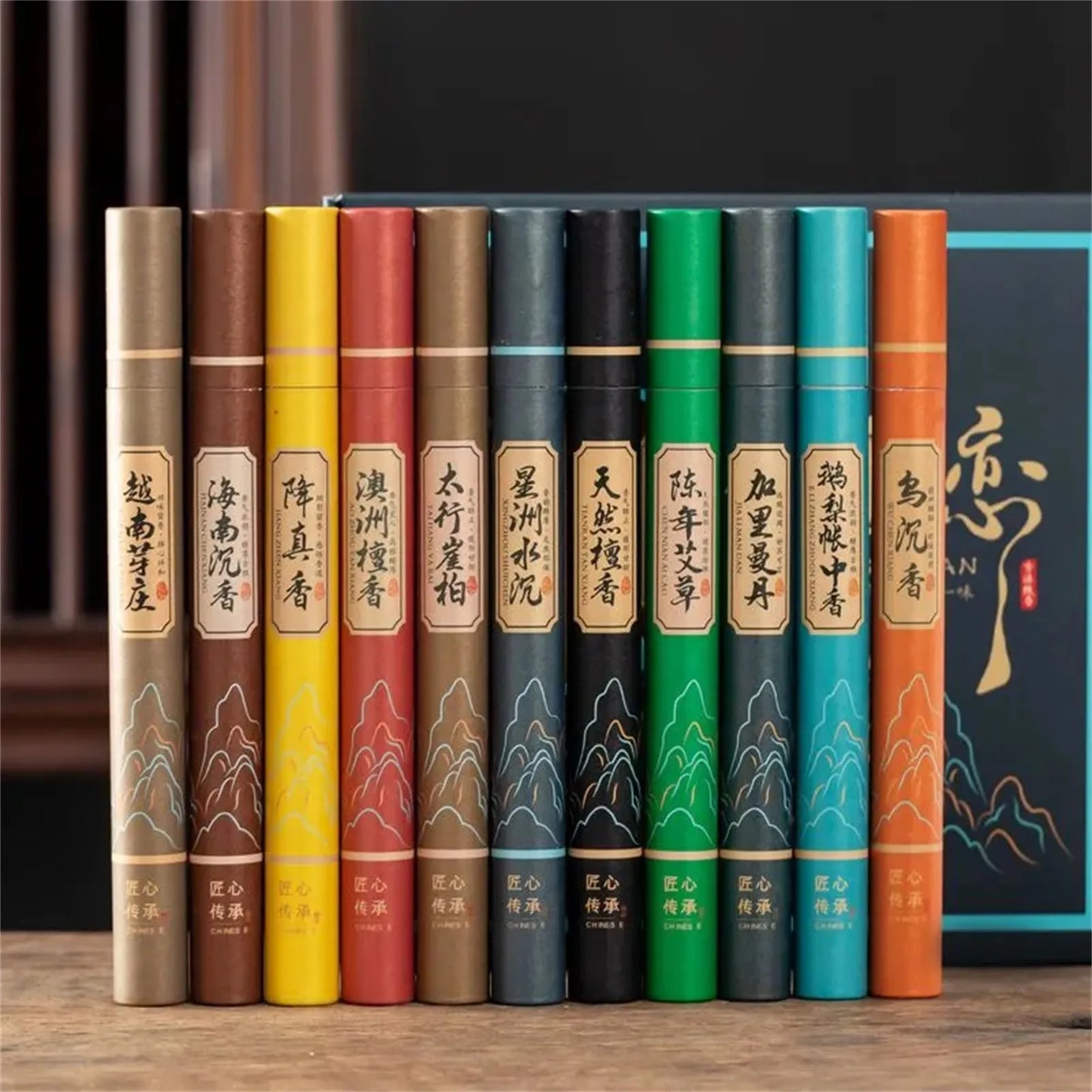 Premium Multi Perfume Gift Box Natural Materials Canned Linear Aroma Durable Indoor Toilet Deodorization Anti-Mosquito Aroma