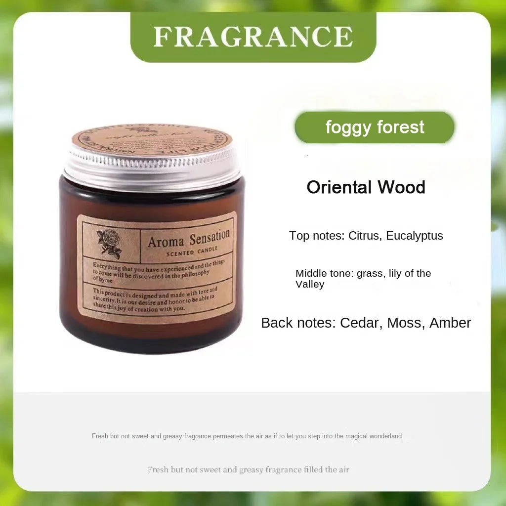 Aromatherapy essential oil candle smokeless soybean candle cup hous... - 100ml