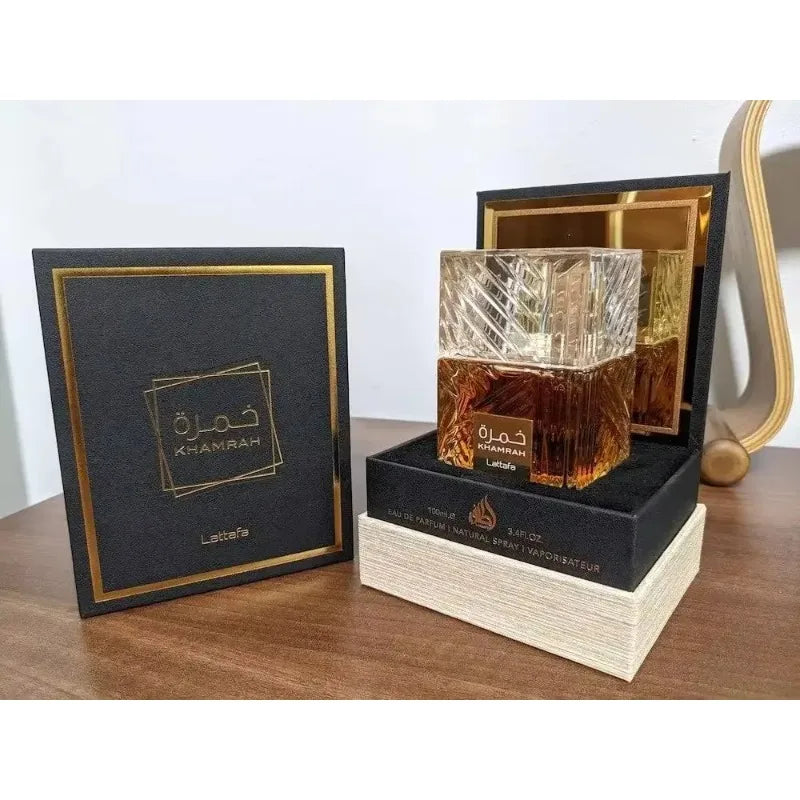 100ml Original Khamrah Men Fragrance Attract Opposite Sex Lasting Wood Fragrance High Quality Arabic Perfume Sex Luxurious Aura