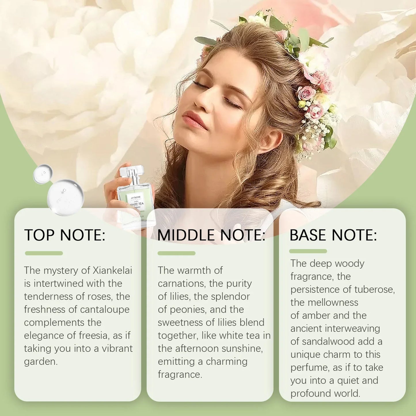 White Tea Eau de Parfum – Fresh & Elegant (30 ml)