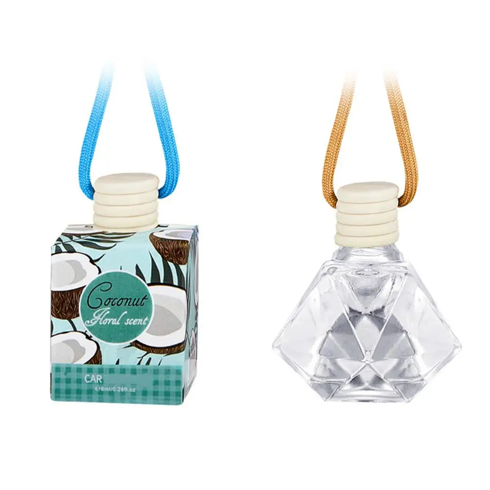 Hanging Car Interior Aromatherapy, Car Air Freshener, Long Lasting Fragrance For Car & Home Lemon / Peach Flower / Coconut /Oud