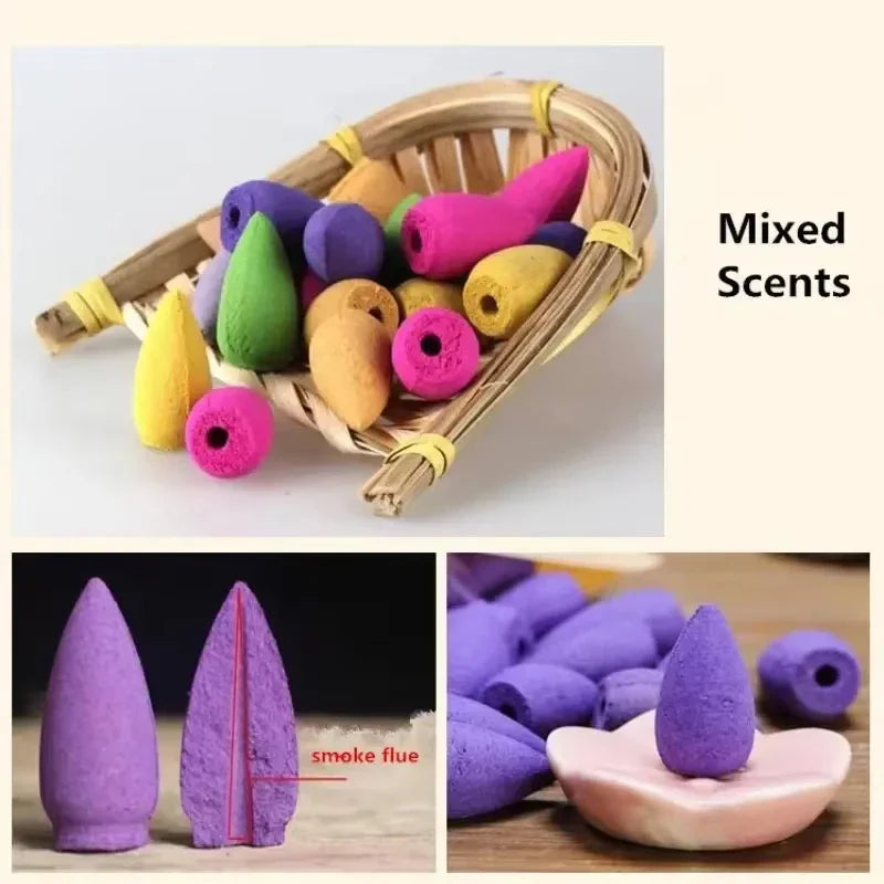 Backflow Incense Cones for Waterfall Mixed Scents Waterfall Incense... - 100ml