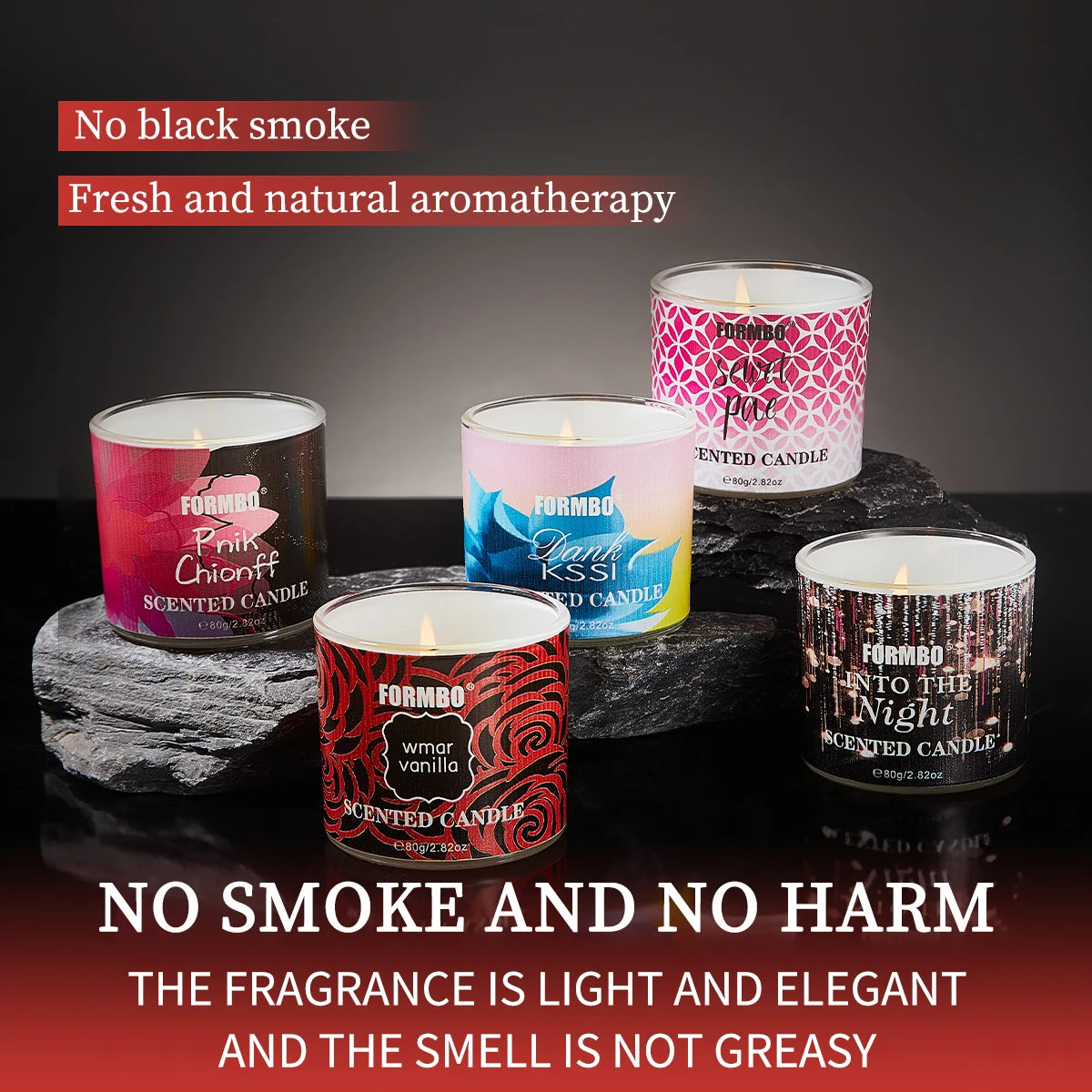 Smokeless scented candle Long-lasting diffuser eau fragrance aids sleep and relaxes stress The air in the bedroom, living room,