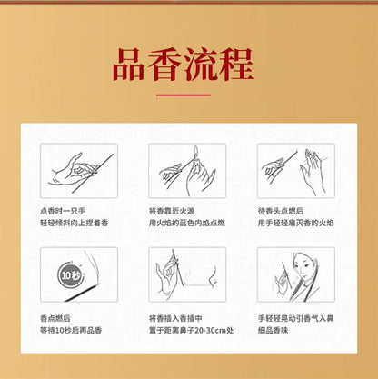 Set of 10 Incense Sticks Blossom for Aromatherapy Relaxation Handmade Natural Incense for Bad Energy Cleansing