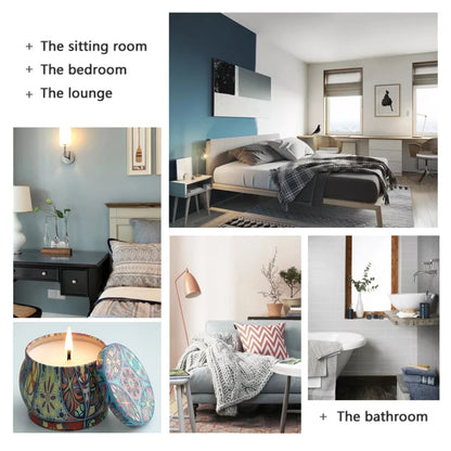 6 Piece Set Empty Aromatherapy Candle Jar Can Creative Fragrance Ca... - 100ml