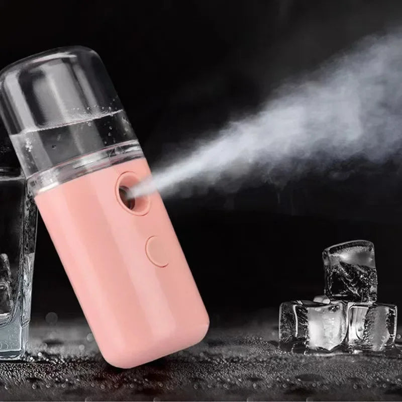 Portable Nano Facial Mister – Rechargeable Hydrating Spray & Cold Mist Beauty Humidifier