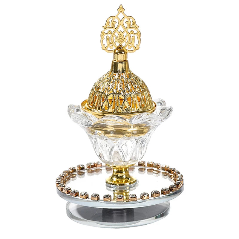 1pc Glass Incense Burner Set Desktop Ornament Portable Creative Hom... - 100ml