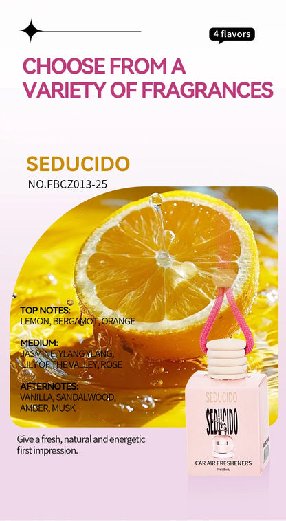 Pink car fragrance car interior accessories, perfume pendant car supplies, fresh air car fragrance