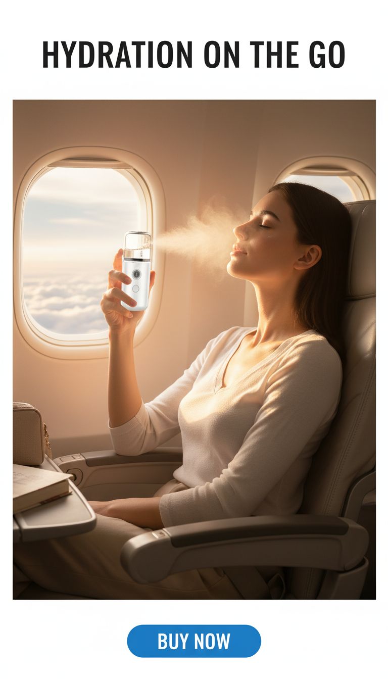 Portable Nano Facial Mister – Rechargeable Hydrating Spray & Cold Mist Beauty Humidifier