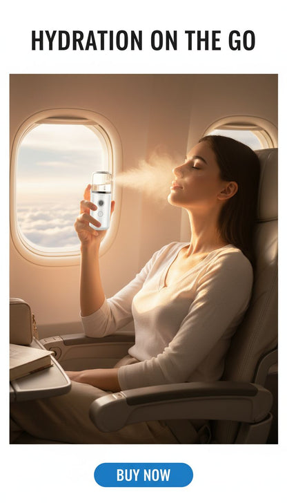 Portable Nano Facial Mister – Rechargeable Hydrating Spray & Cold Mist Beauty Humidifier