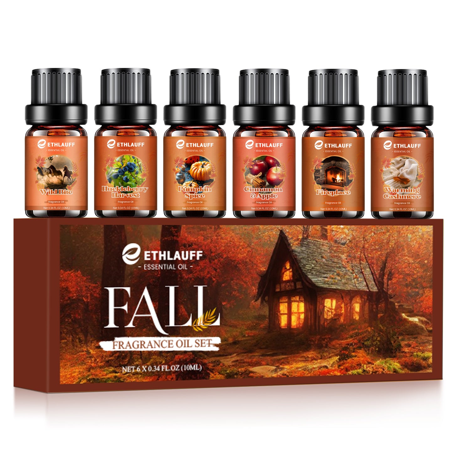 Mens Essential Oils Set, Men Scents Fragrance Oil, Essential Oils f... - 10ml