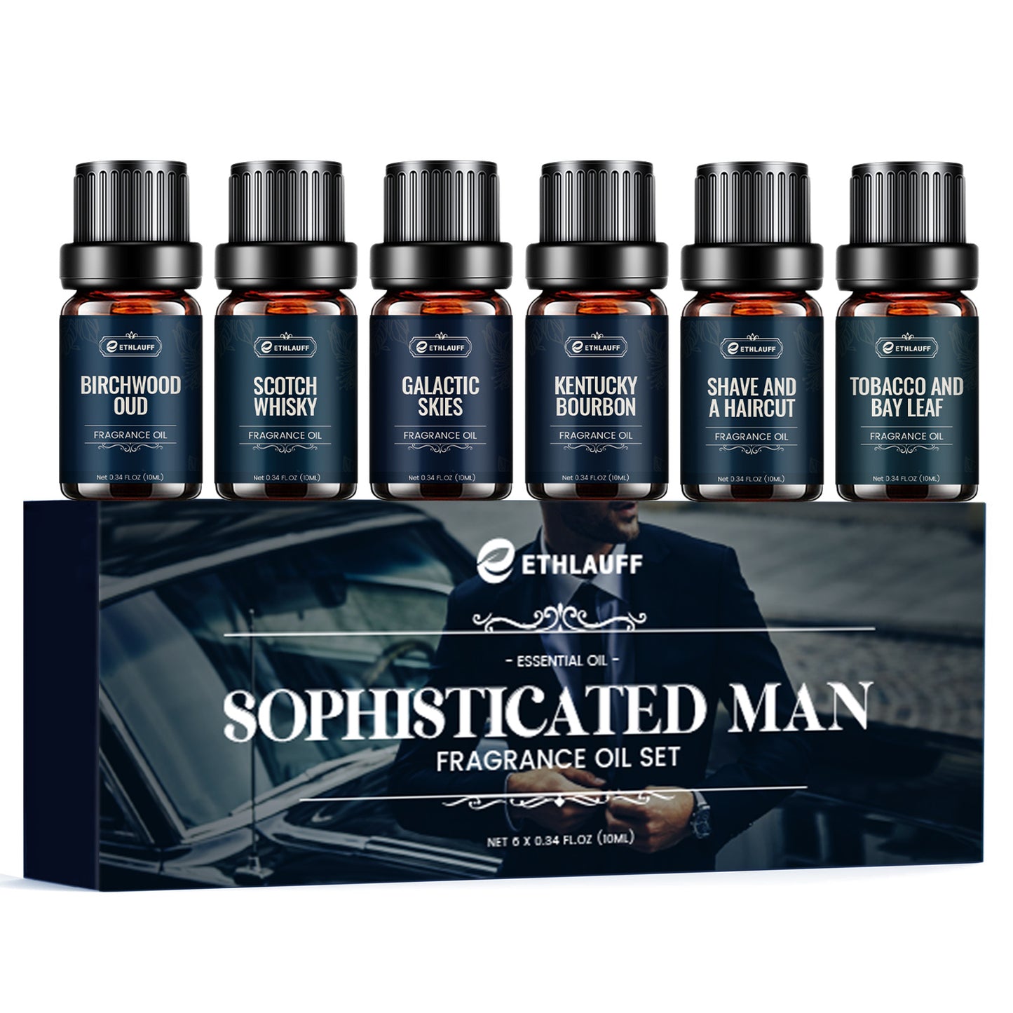 Mens Essential Oils Set, Men Scents Fragrance Oil, Essential Oils f... - 10ml