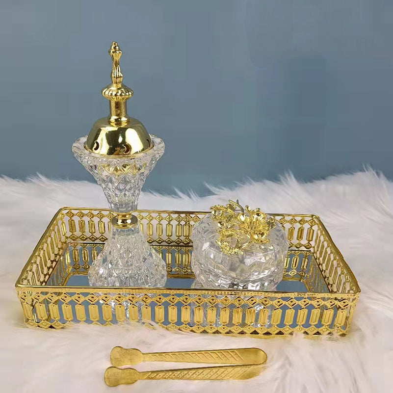 Inspired by Arabic Crystal Incense Burner - 4-In-1 Luxury Collection — Signature Fragrance (Unisex)